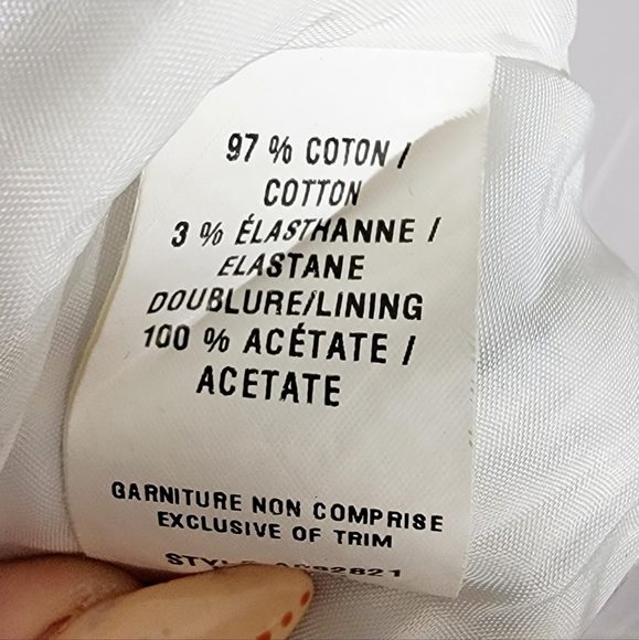 4/$20 JACOB Made in Canada Strapless  Stripe Mini Dress Black Tan White - Picture 7 of 7